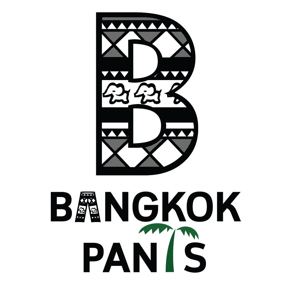 B BANGKOK PANTS Women's Harem Pants Bohemian Clothing Hippie Boho Elephant  Pant Beach Casual Smocked High Waist